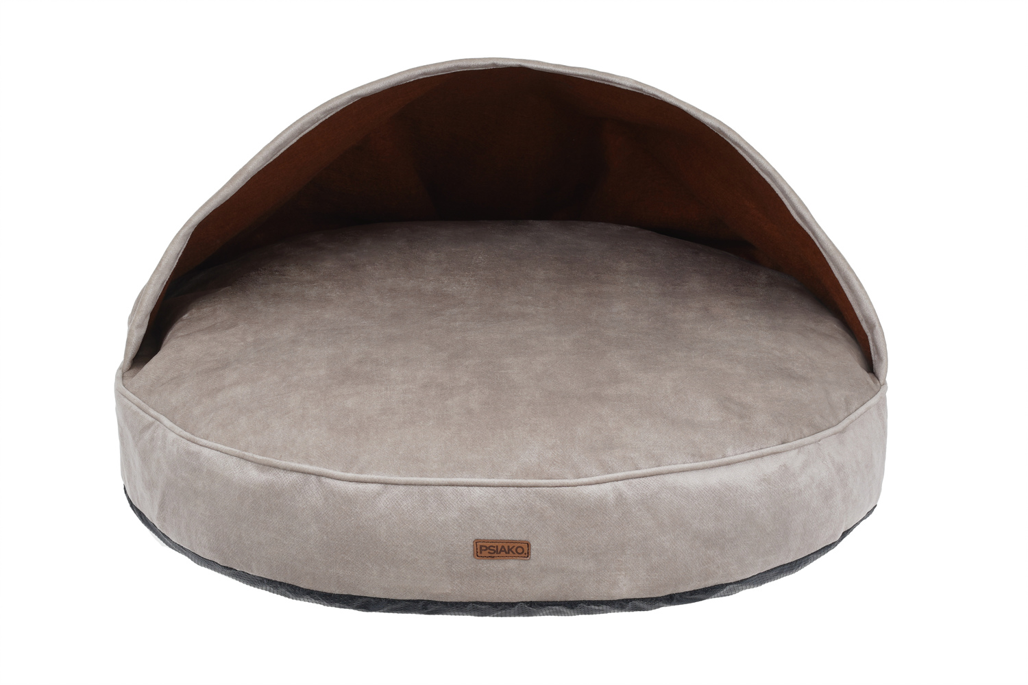 legowisko ortopedyczne okrągłe beżowe