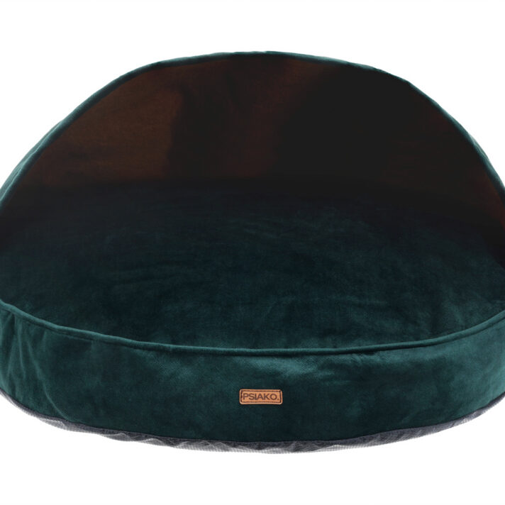 legowisko ortopedyczne okrągłe zielone